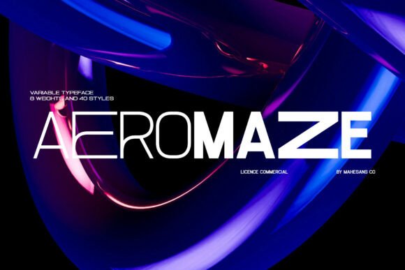 Aeromaze: A Futuristic Sans Serif Font for Forward-Thinking Brand Design