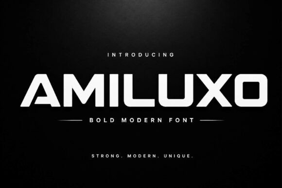 Amiluxo: A Bold Sans Serif Font for Modern Campaign Design