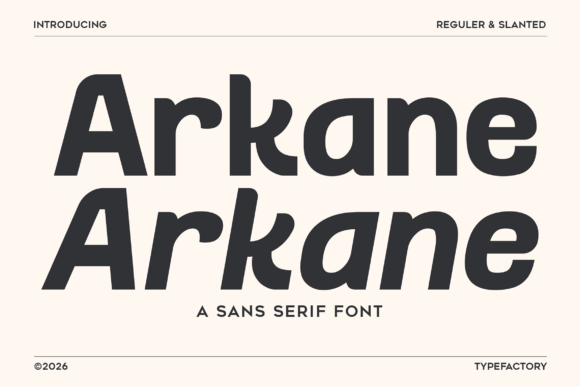 Arkane: A Clean Sans Serif Font Duo for Modern Editorial Design