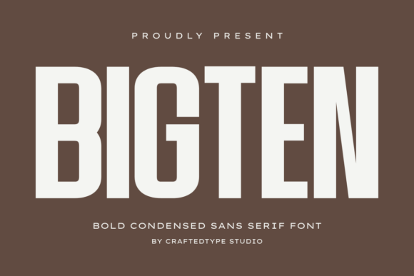 Bigten: A Bold Condensed Sans Serif Font for Commanding Brand Presence
