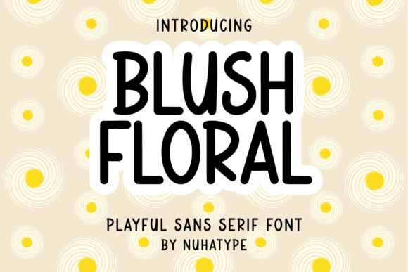 Blush Floral: A Cute Sans Serif Handwriting Font for Warm Branding Projects