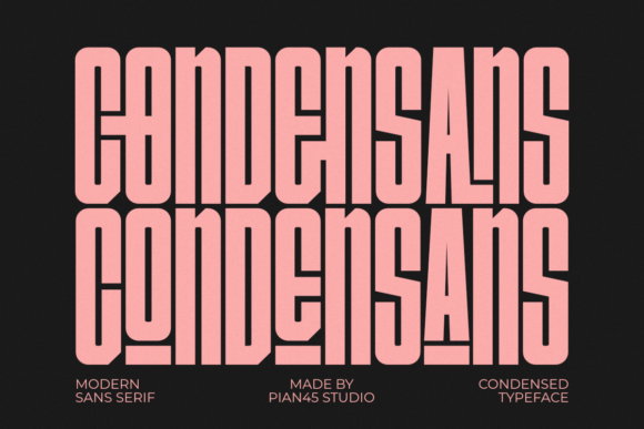 Condensans: A Sleek Sans Serif Font for Modern Business Branding
