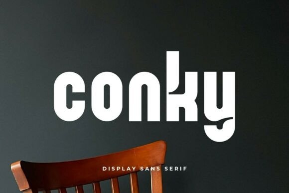 Conky: A Fresh Sans Serif Font for Handmade Labels, Invitations, and Shop Branding