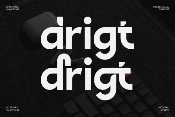Drigt: A Modern Sans Serif Font for Business Branding and Design