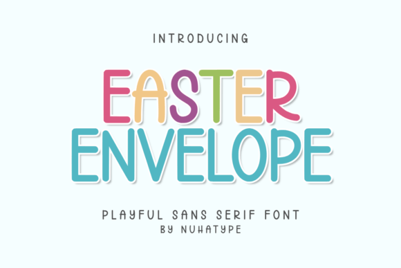 Easter Envelope: A Minimalist Sans Serif Font for Handmade Branding and Product Design