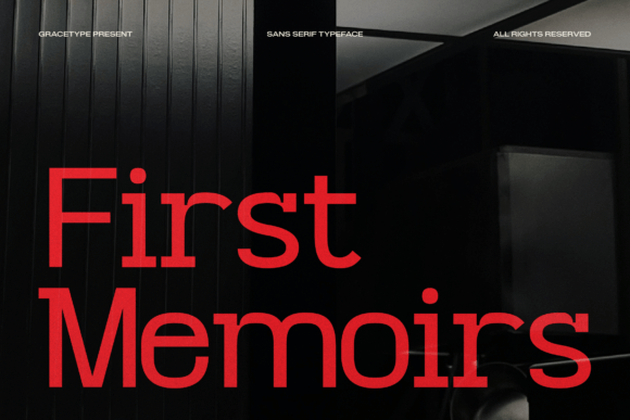 First Memoirs: A Cinematic Sans Serif for Editorial Elegance