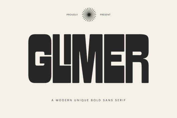 Glimer Font: Bold Sans Serif Style for Business Branding