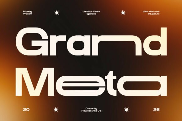 Grand Meta: A Versatile Sans Serif Font for Crafters and Product Designers
