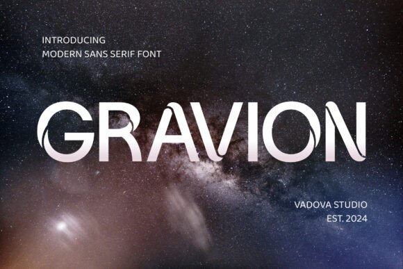Gravion: A Modern Sans Serif Font for Crafters and Product Designers