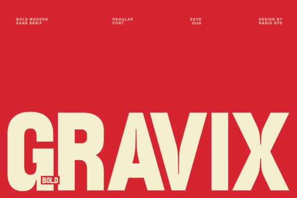 Gravix: A Bold Sans Serif Font for Modern Editorial Design and Digital Publishing