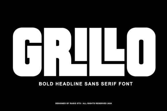 Grillo: A Bold Sans Serif Font for High-Impact Campaign Headlines