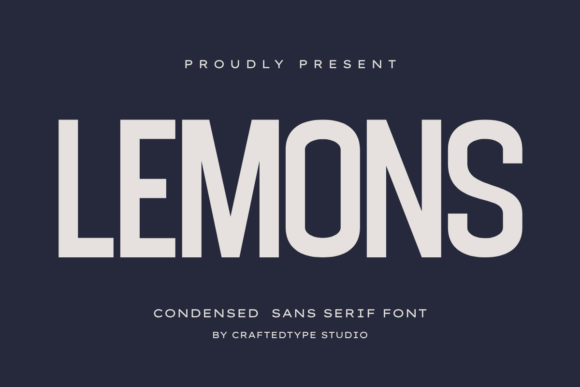 Lemons Font: A Condensed Sans Serif for Modern Branding Projects
