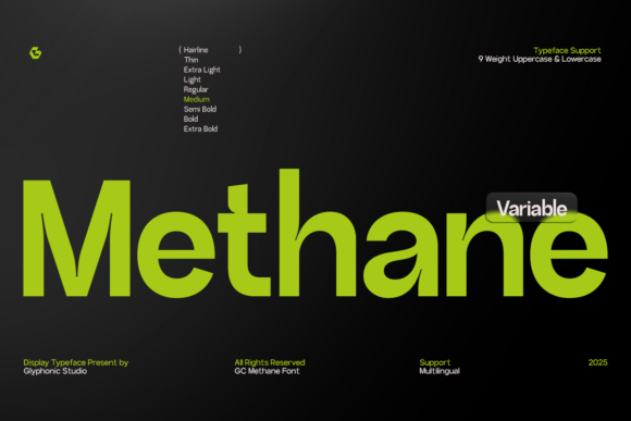 Methane Font: A Modern Sans Serif for Crafters and Product Designers
