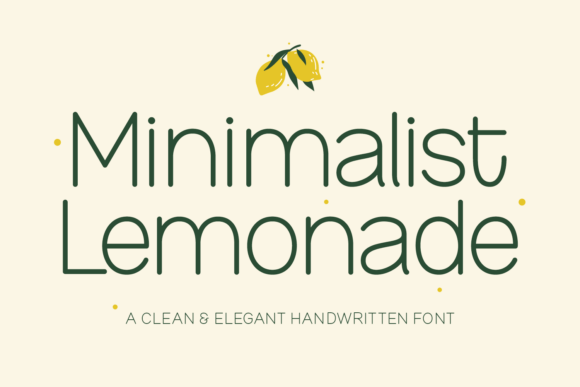 Minimalist Lemonade: A Fresh Sans Serif for Elegant Editorial Design