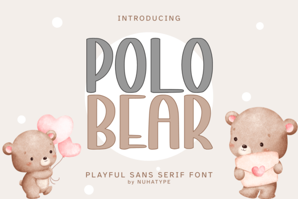 Polo Bear: A Cute Sans Serif Font for Handcrafted Branding