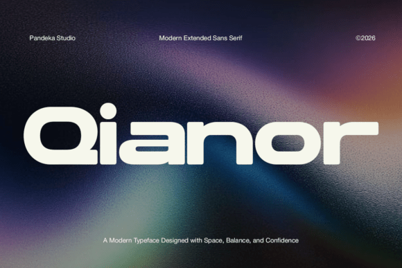 Qianor: A Modern Sans Serif Font for Editorial Design and Digital Publishing