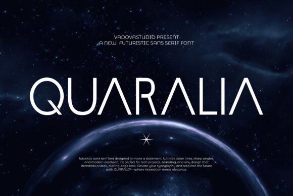 Quaralia: A Futuristic Sans Serif Font for Modern Design Projects