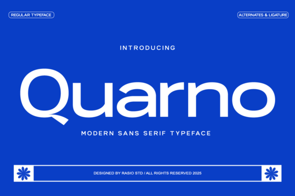 Quarno: A Modern Sans Serif Font for Editorial Design and Digital Publishing
