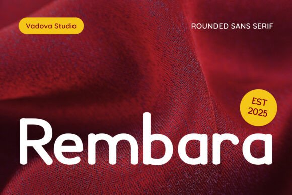 Rembara: A Rounded Sans Serif Font for Modern Branding Projects