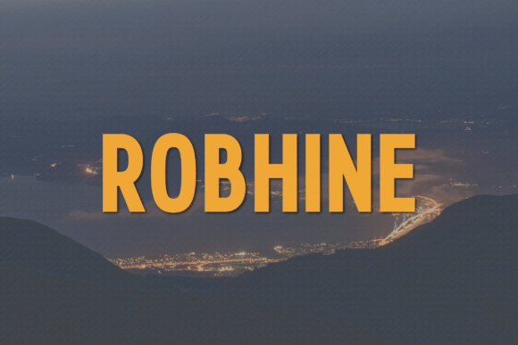 Robhine: A Modern Sans Serif Typeface for Elegant Branding and Creative Design Projects