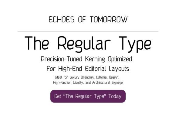 The Regular Type: A Clean Sans Serif Font for Design Perfection
