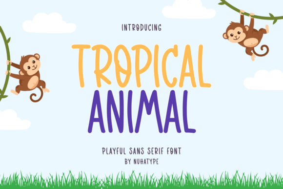 Tropical Animal: A Minimalist Sans Serif Font for Handmade Designers