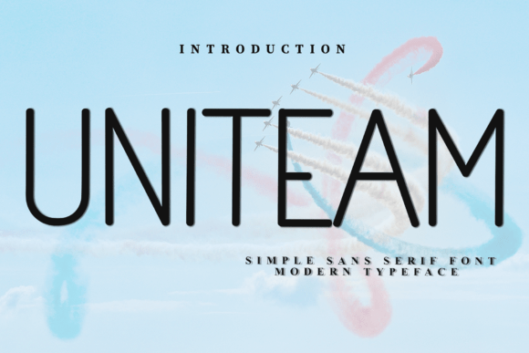 Uniteam: A Sleek Condensed Sans Serif for Aspirational Branding